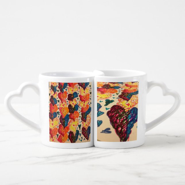 Hearty Love Mugs (Front Nesting)