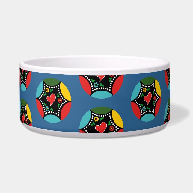 Hearty Portuguese Christmas baunle pattern Bowl (Front)