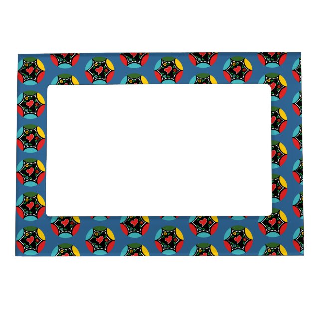 Hearty Portuguese Christmas baunle pattern Magnetic Frame (Front)
