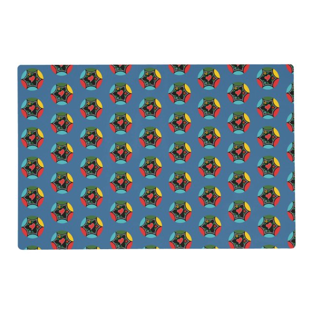 Hearty Portuguese Christmas baunle pattern Placemat (Front)