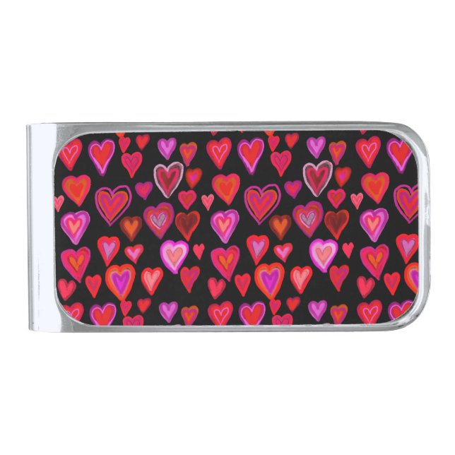 Hearty Silver Finish Money Clip (Front)