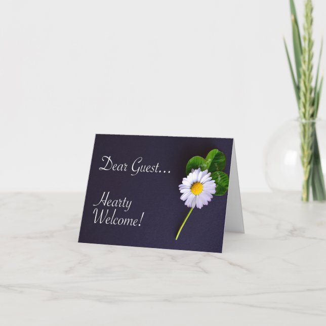Hearty Welcome To The Guest Postcard (Front)