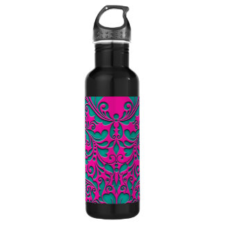 HeartyParty Magenta-Till Stainless Steel Water Bottle