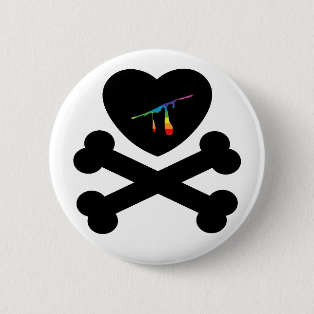 heartz and bones. button (Front)
