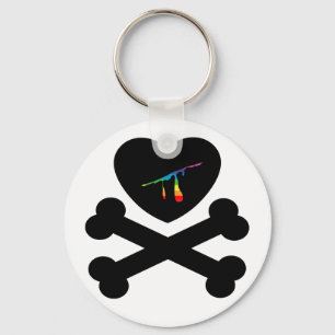 heartz and bones. keychain