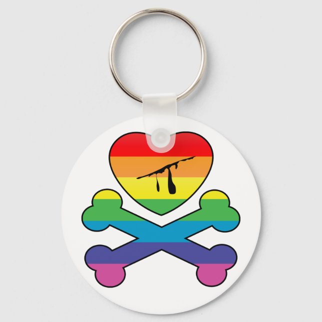 heartz and bones. keychain (Front)