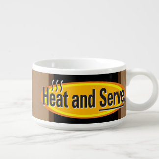 Heat and Serve Black Text Gfx Bowl