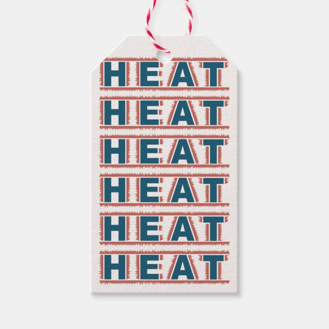 HEAT custom gift tags (Front)