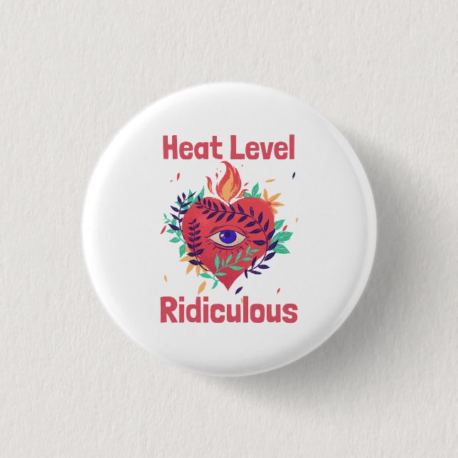 Heat Level Ridiculous Curry Lover Button (Front)