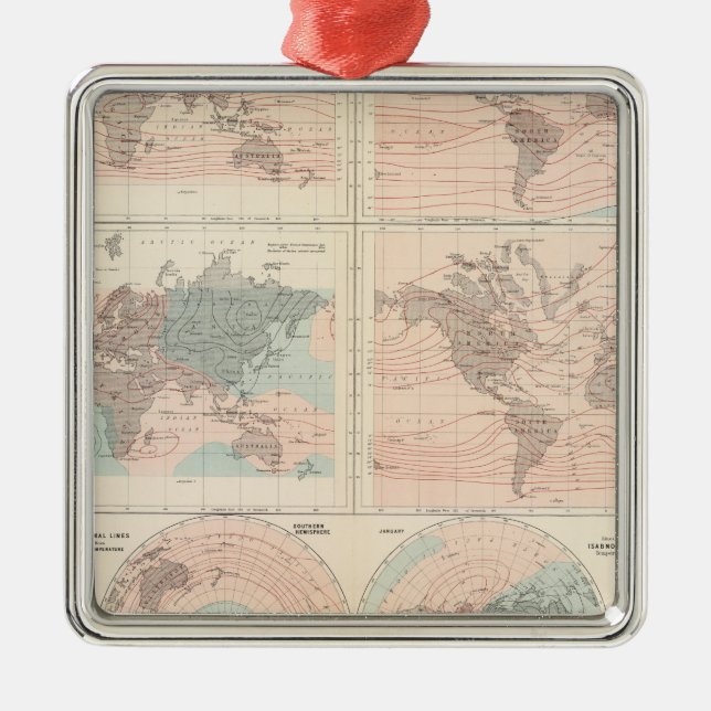 Heat over globe metal ornament (Front)