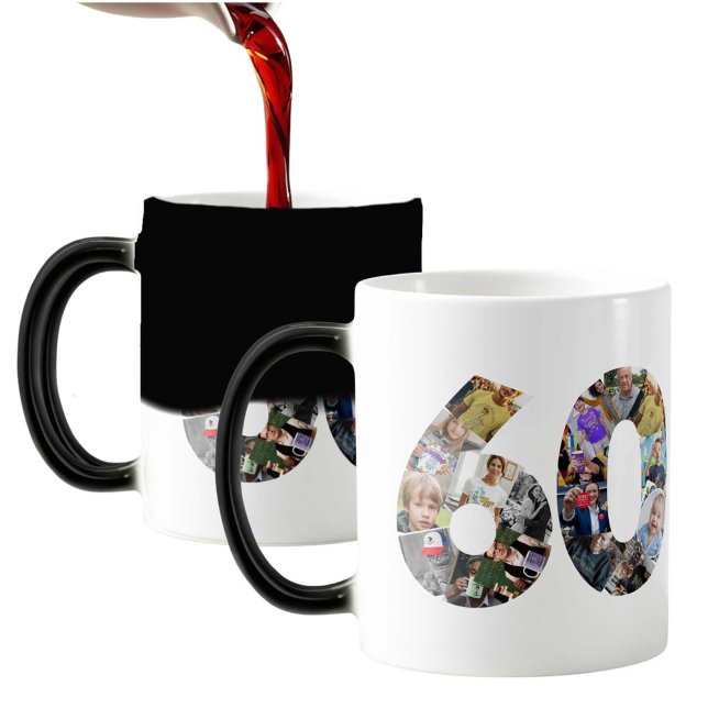 Heat-Reactive 60th birthday photo memory Color Morph Mug (Creator Uploaded)