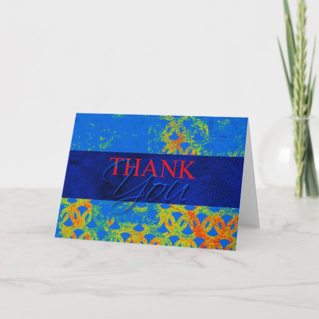 Heat Seeking Design Blank Inside Thank You Cards (Front)