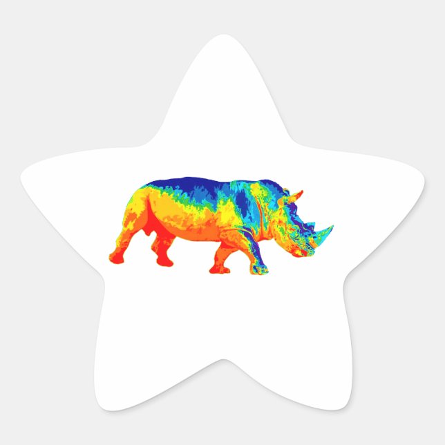 Heat Sensored Star Sticker (Front)