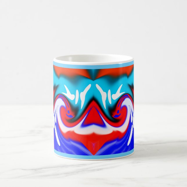 Heat wave art coffee mug (Center)