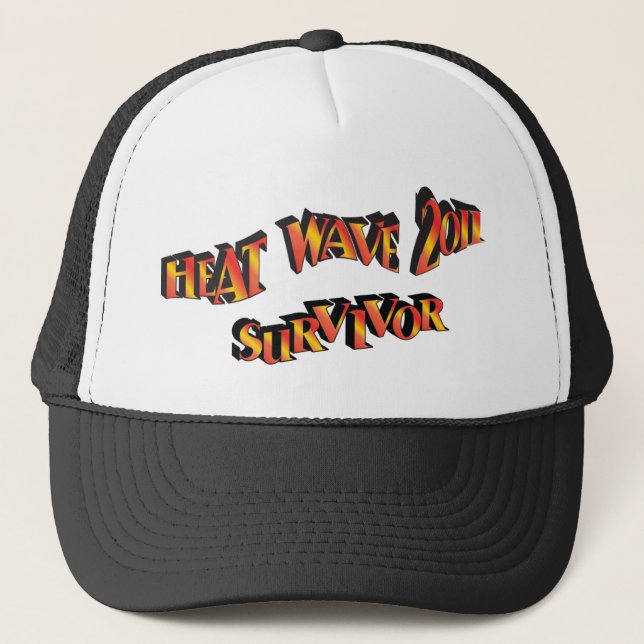 Heat Wave Survivor 2011 Bag Trucker Hat (Front)