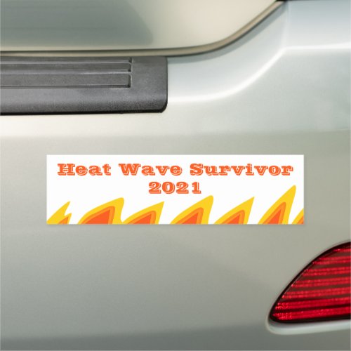 Heat Wave Survivor 2021 Car Magnet