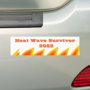Heat Wave Survivor 2022 Bumper Sticker