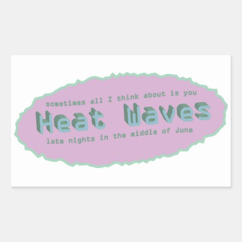 Heat Waves by Glass Animal Sticker