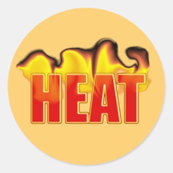 Heat With Burning Flames Name Gift Tag Bookplate by DigitalDreambuilder at Zazzle