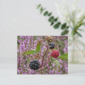 Heath & Blackberries DIY Postcard (Standing Front)