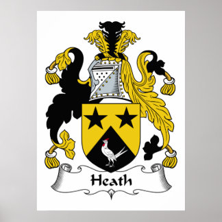 Heath Family Crest Poster