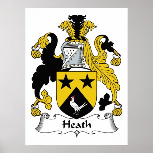 Heath Family Crest Poster