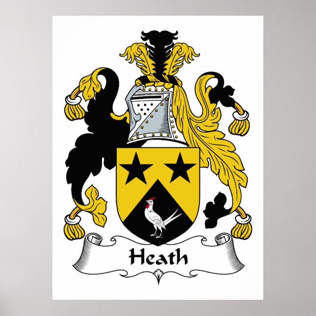 Heath Family Crest Poster (Front)