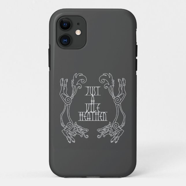 Heathen Norse Pagan Asatru Viking Wolf Phone Case (Back)