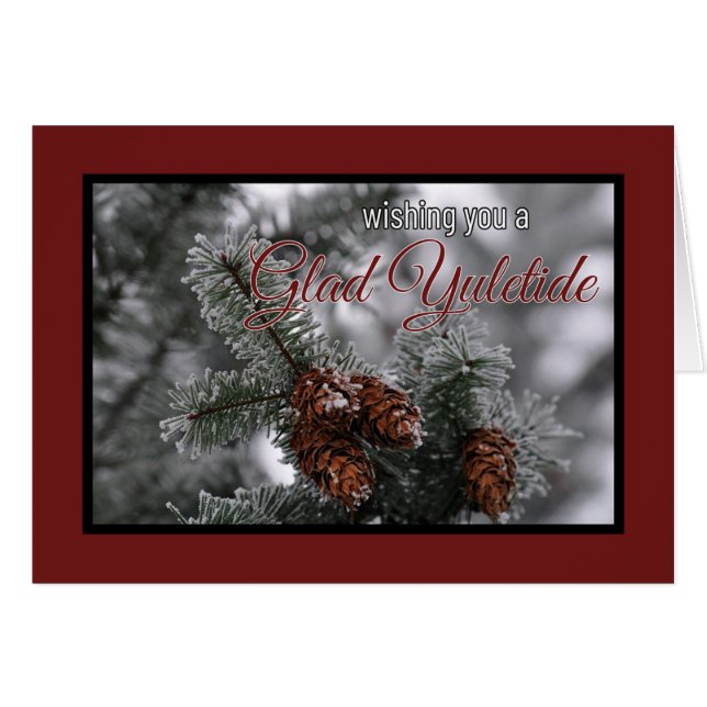Heathen Yuletide Greeting Card (Front Horizontal)