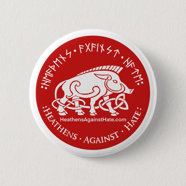 Heathens Against Hate Button (Front)