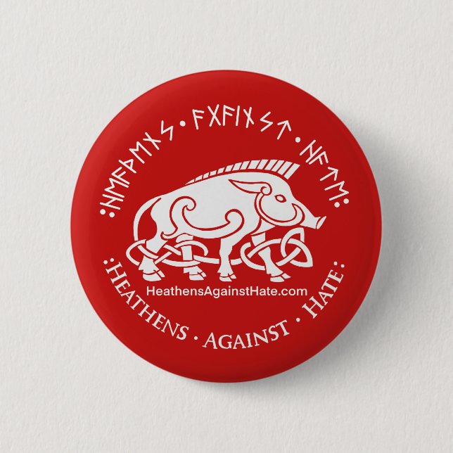 Heathens Against Hate Button (Front)