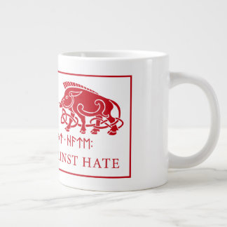 Heathens Against Hate Double Boar Logo Giant Coffee Mug