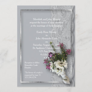 Heather and Lace Invitation