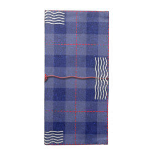Heather Blue Plaid Napkin