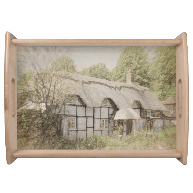 Heather Cottage Serving Tray (Front)