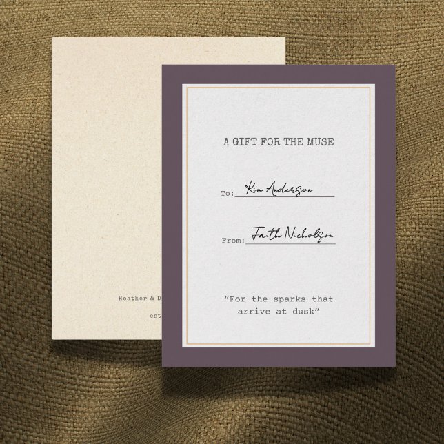 Heather & Dusk Graduation Gift Insert Card (Creator Uploaded)