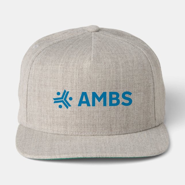 Heather gray AMBS baseball hat (Front)