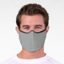 Heather Gray Solid Color Customize It COVID19 Premium Face Mask