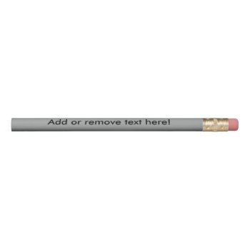 Heather Gray Solid Color Customize It Pencil by SimplyColor at Zazzle