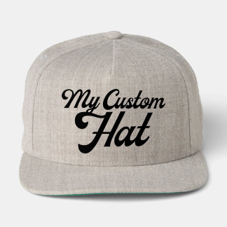 HEATHER GREY 5 Panel Custom Snapback Cap Blank