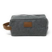 Heather Grey Mens Toiletry Bag (Front)