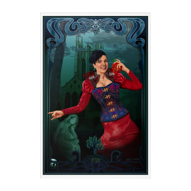 Heather in the Dark Acrylic Print (Front)