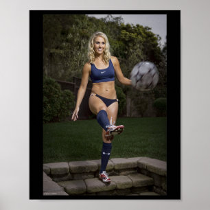 Heather Mitts Feeley Footbyll Soccer Defender Mich Poster