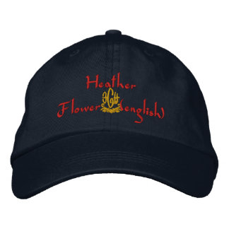 Heather Name With English Meaning Navy Embroidered Baseball Cap