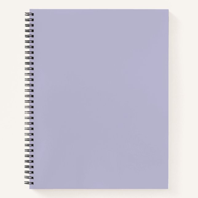 Heather Purple Solid Color Notebook (Front)