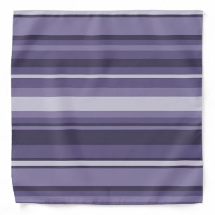 Heather purple stripes bandana