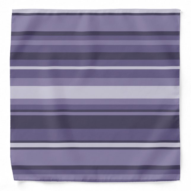 Heather purple stripes bandana (Front)