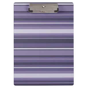 Heather purple stripes clipboard