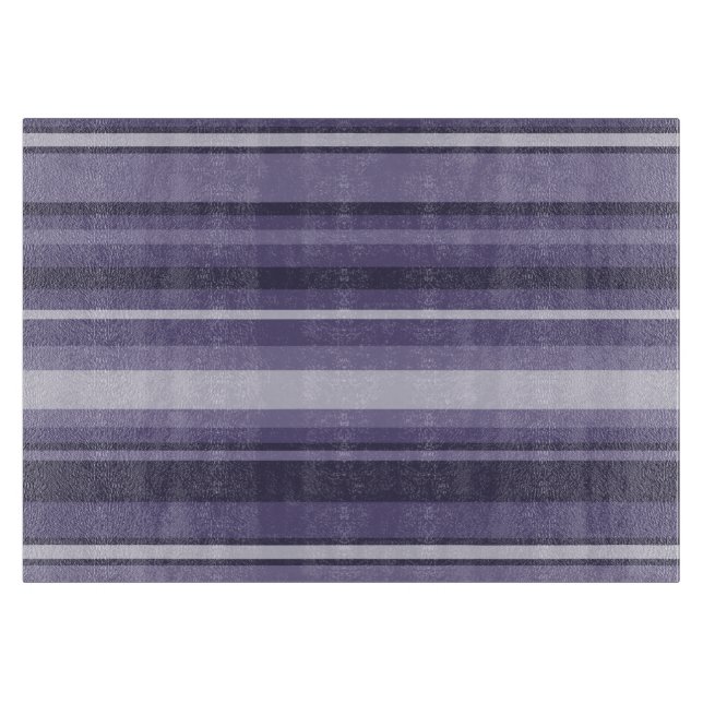Heather purple stripes cutting board (Front)
