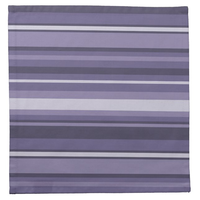 Heather purple stripes napkin (Front)